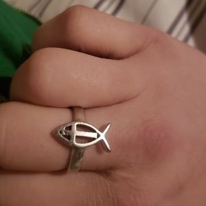Sterling silver. 925 (ICHTHUS) ring